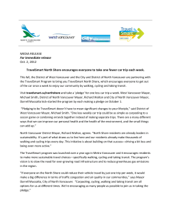 2012 10 02 TravelSmart North Shore Encourages Everyone To Take