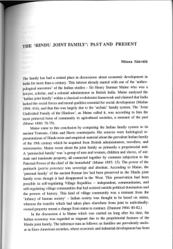 the jointaamily`: pastand present