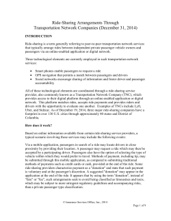 Ride-Sharing Arrangements Through Transportation Network