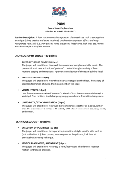 Dance Scoresheet Summary