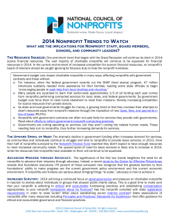 2014 nonprofit trends to watch - National Council of Nonprofits
