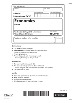 Economics - Edexcel