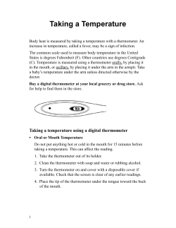 Taking a Temperature - Health Information Translations