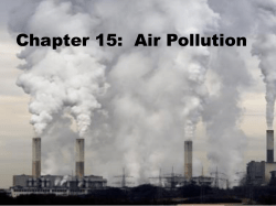 Chapter 17: Air Pollution