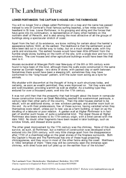 LOWER PORTHMEOR: THE CAPTAIN`S HOUSE AND THE