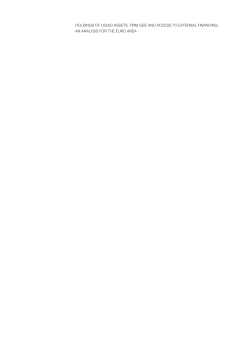 Holdings of liquid assets, firm size and access to