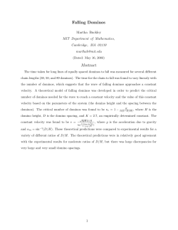 Falling Dominos Abstract