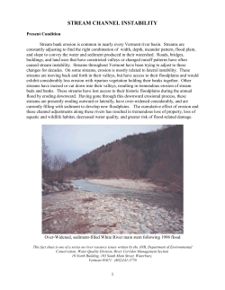 stream channel instability