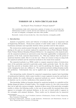torsion of a non-circular bar