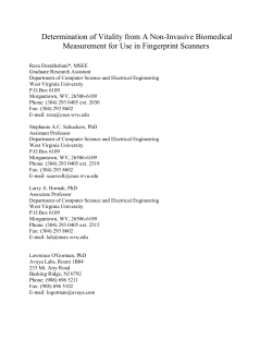 Determination of Vitality From A Non-Invasive Biomedical