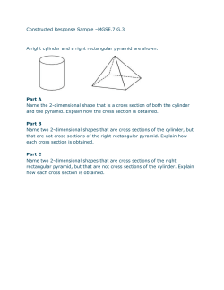 MGSE.7.G.3 A right cylinder and a right rectangular pyramid are