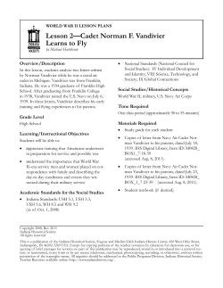 Lesson 2&ndash;&ndash;Cadet Norman F. Vandivier Learns to Fly