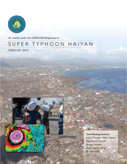 An Inside Look into USPACOM Response to Super - cfe-dmha