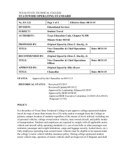 Student Travel - Texas State Technical College