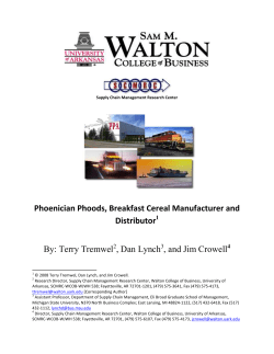 Phoenician Phoods, Breakfast Cereal Manufacturer and Distributor By