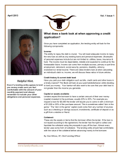 Family of Banks News Letter 1.1