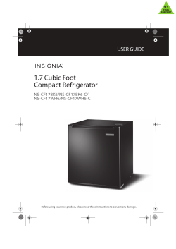 1.7 Cubic Foot Compact Refrigerator