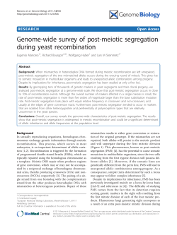 Genome-wide survey of post-meiotic segregation during yeast