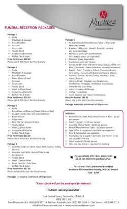 Downloadble Menu