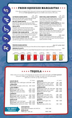Fresh-Squeezed Margaritas Tequila
