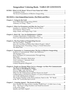 TABLE OF CONTENTS