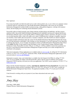 Amy Shay - Tidewater Community College