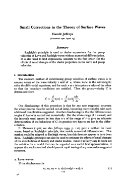 Small Corrections in the Theory of Surface Waves