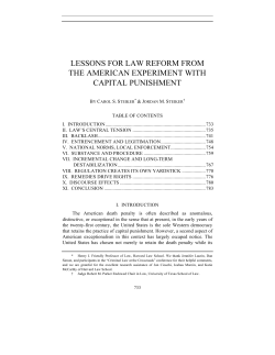 lessons for law reform from the american experiment with capital