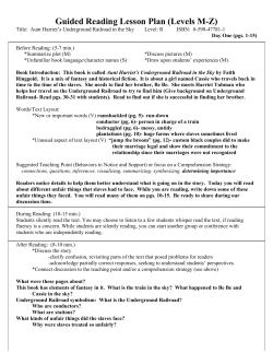 Guided Reading Lesson Plan (Levels M-Z)