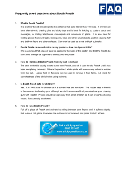 Frequently asked questions about Bostik Prestik
