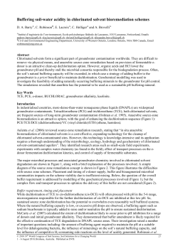 Buffering soil-water acidity in chlorinated solvent bioremediation