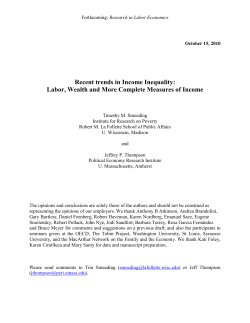 Recent Trends in Income Inequality.