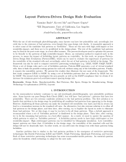 Layout Pattern-Driven Design Rule Evaluation