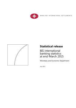 BIS international banking statistics at end-March 2015