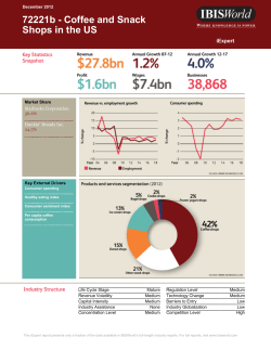 72221b - Coffee and Snack Shops in the US