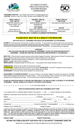 Information - Middle Atlantic Wrestling Association