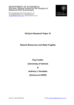OxCarre Research Paper 31