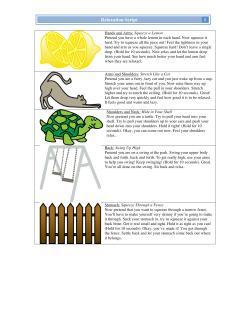 Progressive Relaxation Script