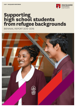 LEAP &ndash; Macquarie Mentoring