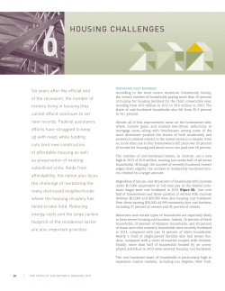 Housing Challenges - Joint Center for Housing Studies
