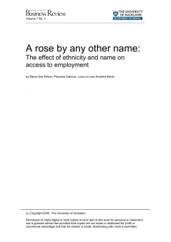 A rose by any other name - University of Auckland Business Review