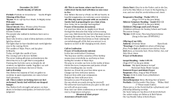 December 20th - Salisbury Congregational Church