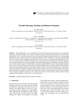 Prosodic Phrasing: Machine and Human Evaluation