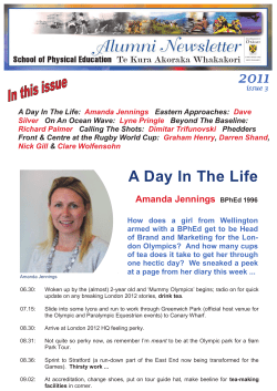 A Day In The Life - University of Otago