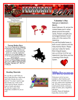 February - Santa Rita Nursing and Rehabilitation Center