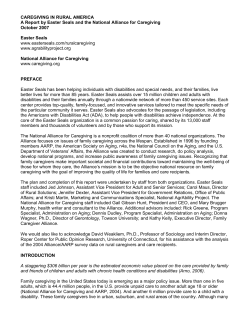 caregiving in rural america