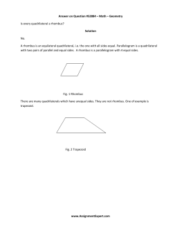 Answer on Question #52884 &ndash; Math &ndash; Geometry Is every