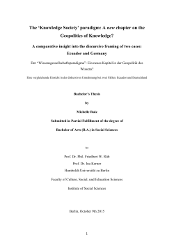 Knowledge Society - Humboldt