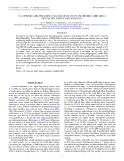 AN IMPROVED SPECTROSCOPIC ANALYSIS OF DA WHITE