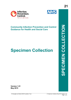 1 - Infection Prevention and Control